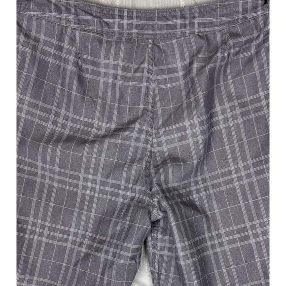 Hurley Mens Size 28 Gray Plaid Board Shorts Polyester - Picture 8 of 10